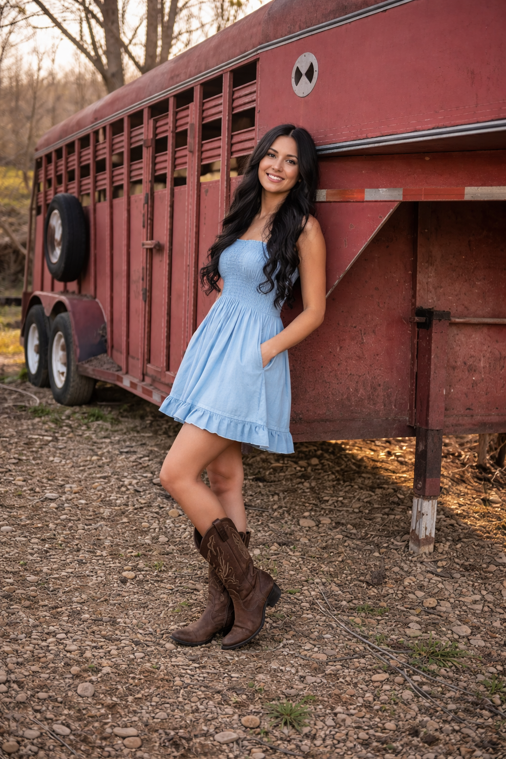 Portrait session on the farm